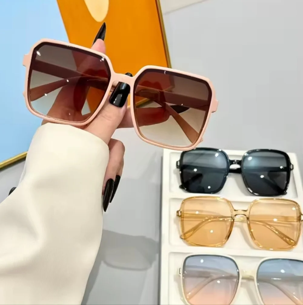 Stylish Pink and Purple Square Sunglasses